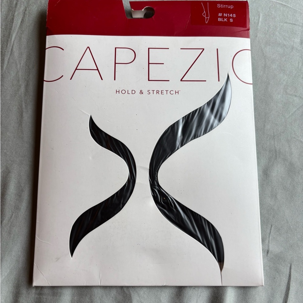 Capezio Black Hold & Stretch Stirrup Tights